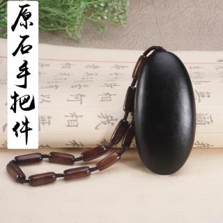 和田玉黑皮籽料手把件原石玉石把玩件玉器玉坠玉佩籽