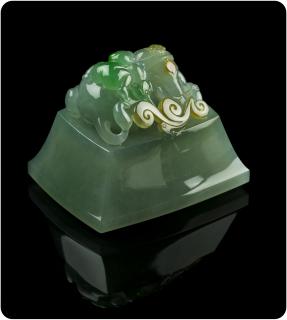 天工金奖 翡翠《太平有象》赏析---和田玉扬州工阳光玉器出品