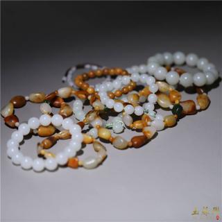 和田玉项链 108颗
