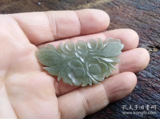 古董古玩杂项老物件收藏古玉老和田玉青玉蝴蝶挂件佩件