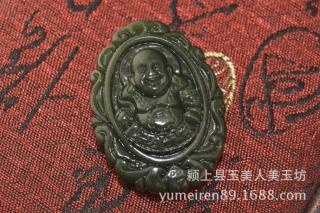 【和田玉青玉佛 和田青玉观音玉佩 慈祥玉观音 辟邪保平安 玉器批发】