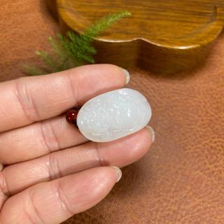 新疆和田玉冰底羊脂玉笑佛笑口常开保平安挂件玉吊坠玉佩天然玉石