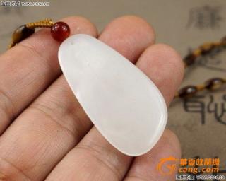 和田玉羊脂白玉观音随形牌子可包金
