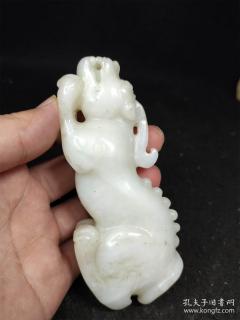 和田玉貔貅手把件