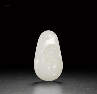 【侯晓锋 和田玉籽料弥勒牌】拍卖品