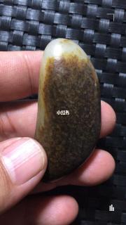 和田玉籽料原石,天然黑皮,无修型