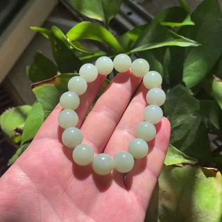 把「转运珠」戴成日常呼吸感的小确幸✨和田玉圆珠手串这样搭才不显
