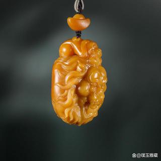 「璞玉雅藏」和田玉黄沁籽料 挂件 智勇双全 海派玉雕大师万德旭