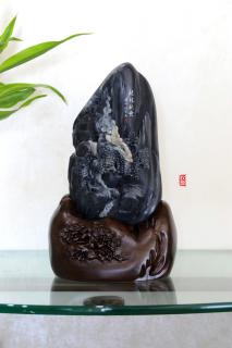 和田玉(青花)独籽摆件