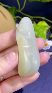 新疆和田玉青白玉籽料挂件!