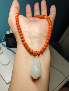 百元和田玉吊坠!值了💎