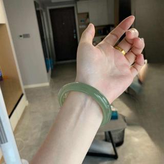 美国14k包金金镶自然和田玉白玉戒指