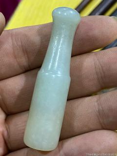 清代和田玉烟嘴一个-烟嘴-7788收藏