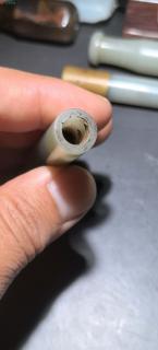 清代精品和田玉烟嘴