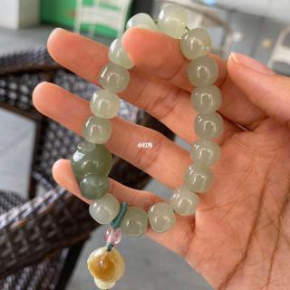冰晴手串搭配湖水绿趴趴猫+俏糖鱼